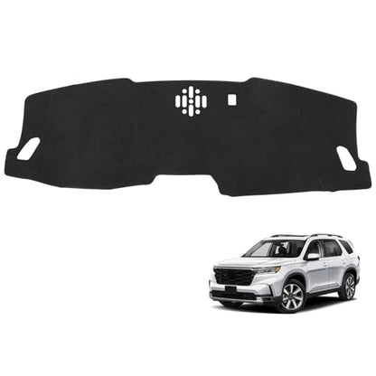 Dash Cover for Honda Pilot 2026 2025 2024 2023 (Without HUD) Accessories Flannel Dashboard Cover Dash Mat Center Console Cover Sunshield Protector Pad - size: for Honda 2023-2026 Pilot