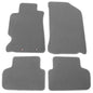 IKON MOTORSPORTS, Floor Mat Compatible with 2002-2006 Acura RSX, Factory Fitment Gray/Grey Nylon Front & Rear Car Floor Mats Liner Carpets Replacement 4PC, 2003 2004 2005