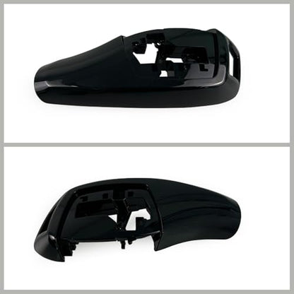 for BMW 1 2 3 4 5 6 7 Series X3 X4 Automotive Center Gear Shift Knob Shift Lever Trim Cover Auto Interior Shift Knobs Cover F30 F10 F02 F25 F26 (Ordinay Style, Black)