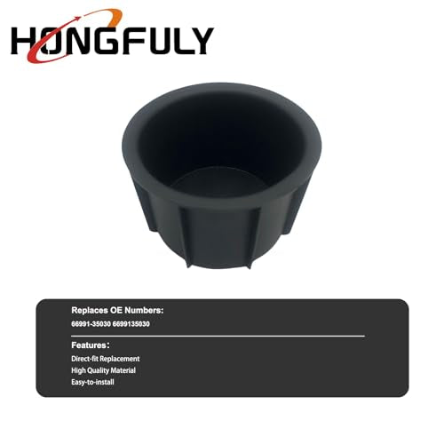Cup Holder Insert Compatible with Toyota 4RUNNER 2010-2021, Replaces OEM 66991-35030 (1PC)