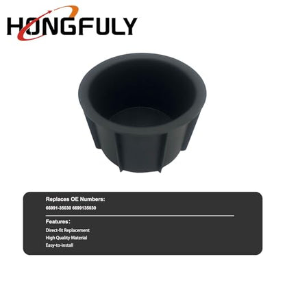 Cup Holder Insert Compatible with Toyota 4RUNNER 2010-2021, Replaces OEM 66991-35030 (1PC)