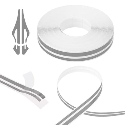 2 Rolls 32Ft Car Pinstripe Tape, Automotive Pinstriping Tape Stickers Vinyl DIY Stripes Pinstripe Emblems Trim Decals for Car, SUVs, Pickups, Motorcycle and Boat, Racing Stripes (Gray) - color: Gray-2