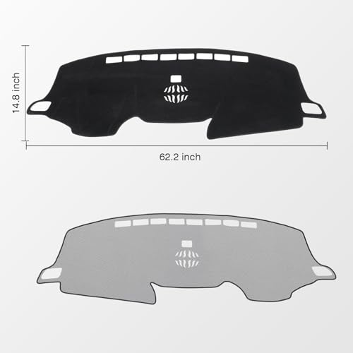 KUST Black Dash Cover for Honda CR-V CRV 2017-2022 Left Hand Driving Non-Slip Dashboard Cover Interior for CR-V CRV Accessories Custom Fit Dash Mat Sunshade Windshield Glare - size: 62.2''×14.8'' (Honda CRV 17-22)