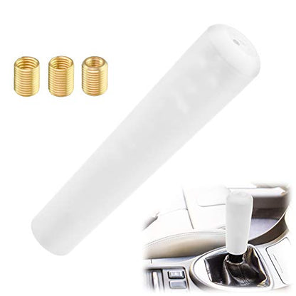 EZAUTO WRAP White Shift Knob Stick Frosted Matte Crystal Bubble Long Throw Gear Shifter 20cm - color: Matte White, size: 20cm