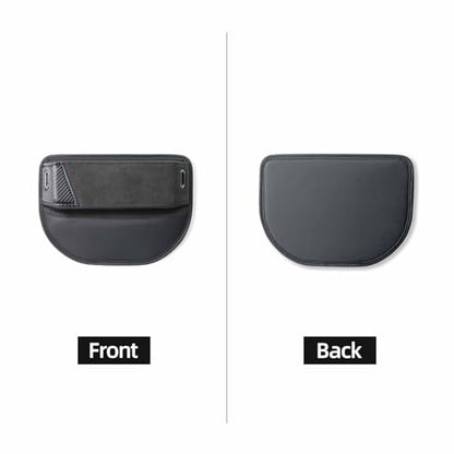 BETTERHUMZ Car Seat Gap Filler Organizer Compatible with BMW BMW G30 G20 F40 G21 G28 G11 G12 Z4 G32 G29 X1 X2 X3 X4 Series for Alcantara Car Side Seat Storage Box Accessories (carbon leather)