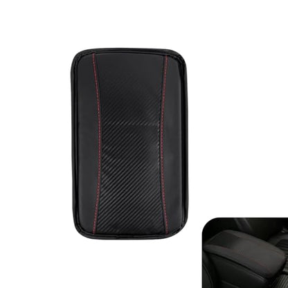 Car Center Console Armrest Pad, Waterproof Leather Comfort Cushion, Breathable Anti-Slip Car Armrest Cover, Universal for Most Cars (Black) - color: Black