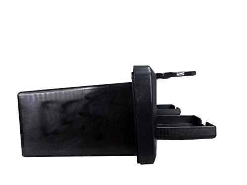 Pactrade Marine Boat Pontoon Yacht Storage Compartment Durable Standard Lightweight Lockable ABS Locking Plastic Glove Box Black Spacious with Keys (Black, with 2 Cup Holders & Keys) - style: Black, With 2 Cup Holders & Keys