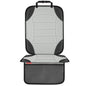 Sinvitron Car Seat Protector for Child Car Seat, Waterproof Car Seat Cover for Leather and Fabric Seats, 2 Mesh Pockets, Non-Slip Bottom, Thick Padding Cushion(1 Pack, Grey) - color: 1 Pack Grey