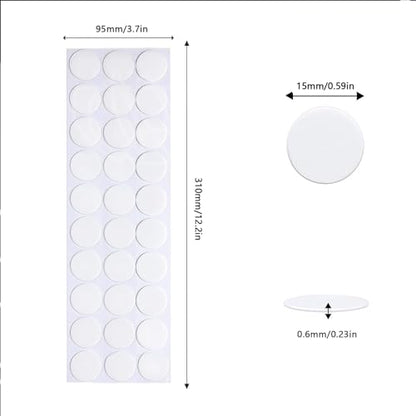 Adhesive Stick dots Two-Sided Sided Mounting Putty Stick Tack for Wall Hanging Crafts Balloons Festival Party Decorations,Clean Removable(.59"*0.59"-300) - size: 0.59"*0.59"
