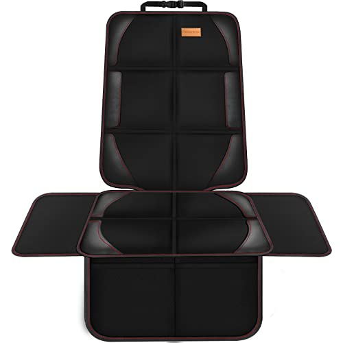 Bacgnyer Car Seat Protector, 1 Pack, Thickest Padded 600D Fabric Padding, Waterproof, Durable, Anti Slip Backing, Child Seat Protection, Suitable for Babies, Toddlers, Children - color: 1 Pack Black