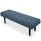 Stretch Bench Seat Cover, Reusable Slipcover for Dining Room & Bedroom, Removable Washable Rectangular Bench Covers, Elastic Fit for Home Furniture(Leaf Blue) - color: Leaf Blue