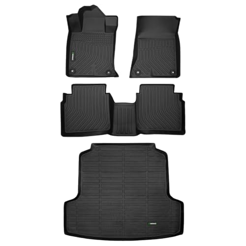 ANBINGO®Floor Mats Fit for Nissan Altima 2019-2025 All Weather Mat for Altima TPE Car Matt Rugs for Rubber Trunk Carpet for 2025 Altima Automotive Accessories - size: Altima 19-24 Set