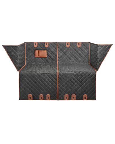 Owleys Back Seat Extender for Dogs Premium Dog Hammock for Car | Pet Cover for Dogs | Dog Covers for Cars Back Seat | (Black Standard) - color: Black Standart