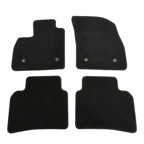 IKON MOTORSPORTS, Nylon Car Floor Mats Compatible with 2021-2025 Buick Envision, OE Fitment Style Black Driver Passenger Car Carpets, Front Rear 4PCS Full Set