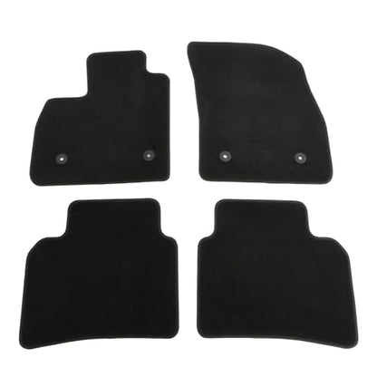 IKON MOTORSPORTS, Nylon Car Floor Mats Compatible with 2021-2025 Buick Envision, OE Fitment Style Black Driver Passenger Car Carpets, Front Rear 4PCS Full Set