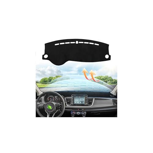 CARTIST Dash Cover Custom Fit for Kia Rio Sedan LX EX S 2017-2023 Accessories Dashboard Cover Mat Non-Slip Pad Carpet Anti-Glare - size: Kia Rio Sedan LX EX S 2017-2023
