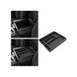 for Center Console Tray Compatible with 2019-2026 Chevy Silverado 1500& 2020-2026 Silverado 2500HD 3500HD (Split-Bench Folding Seat) Armrest Storage Box Console Organizer ABS Materials - color: (19-26)Split Bench Folding Seat-1Pcs-Black