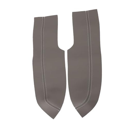 2Pcs / Set Front Door Panel Armrest Cover Protector Microfiber Leather Replacement 2005 to 2011 (Grey)