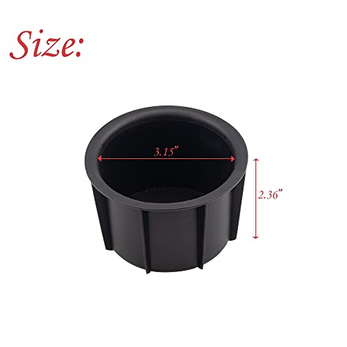 Cup Holder Insert Compatible with Toyota FJ Cruiser 2007-2014 Replaces OEM 55616-35010 2PC