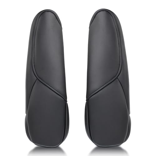 AUTOKAY Black Front Seat Armrest Cover Fits for Honda CR-V CRV 2007 2008 2009