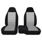 2PCS 60/40 High Back Bench Seat Cover Compatible with Ford Ranger 2004 2005 2006 2007 2008 2009 2010 2011 2012-Gray