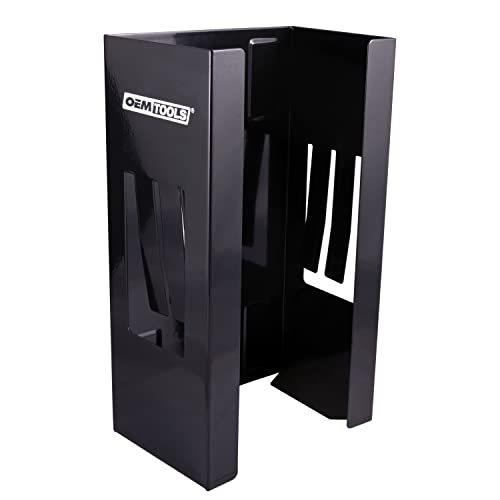 OEMTOOLS 23125 Black Magnetic Glove Dispenser, Disposable Gloves Box Holder, Magnetic Glove Box Holder for Wall Mount - color: Black