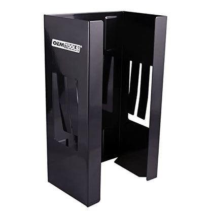 OEMTOOLS 23125 Black Magnetic Glove Dispenser, Disposable Gloves Box Holder, Magnetic Glove Box Holder for Wall Mount - color: Black