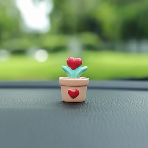 Cute Flower Pot Car Interior Decoration - for Car Rearview Mirror and Dashboard, Anime Decor for Home Garden Office,Funny Ornament Gifts - color: Color5