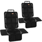 Car Seat Protector Covers for Child Car seat mat, 600D Waterproof Non-Slip with Storage Pockets, Cushion Protectors Large Size, Prevent Dirt Scratches (Black 2)