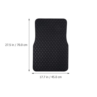 Vaguelly 4pcs Waterproof Pu Leather Car Carpet Mats Non-Slip Front and Rear Floor Mats Universal Fit for Suvs and Sedans Automotive Interior Floor Covering