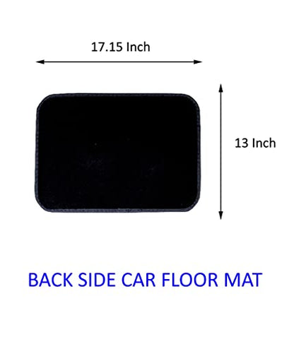 Universal Fit Car Truck Front/Rear 4-Piece Full Set Crystal Bling Rhinestone Design Studded Black Carpet Floor Mats - Pack of 4 (Libra-Black) - color: Libra-Black