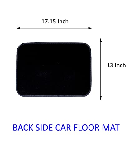 ALLBrand Universal Fit Front/Rear 4 Piece Full Set Crystal Bling Rhinestone Design Studded Carpet Car SUV Truck Floor Mats KAM-MAT-BLACK 0 - color: America Heart/Black