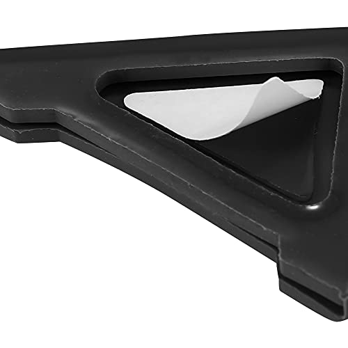 X AUTOHAUX 2pcs PVC Universal Car Door Corner Edge Guards Bumper Protector Cover Black