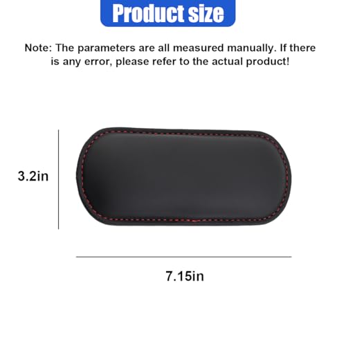 2PCS Car Door Armrest Pads, Soft Leather Memory Foam Car Arm Rest Cushion Pad for Elbow Leg and Knee Support, Universal Comfortable Auto Center Console Pillow for Most Vehicles (Black)