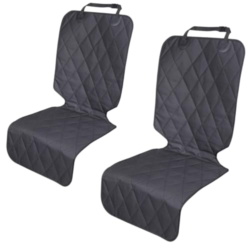 Dog Car Seat Cover Front and Back Seat 2 Pack Separate Seat Protectors for Pets Universal Fit Easy Install Foldable Dirt Resistant Waterproof scratchproof