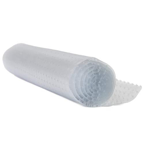 Pet Carpet Protector - Doorway Damage Deterrent and Scratch-Stopper for Cats, Dogs, and Pets, Heavy-Duty PVC Runner, Cut to Fit, Clear, 15 Inches x 48 Inches, Made in The USA - size: 1'3" x 4' (Rectangular)