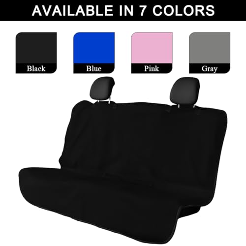 Car Towel Seat Cover, Waterproof Sweating Non-Slip Premium Soft Towel Carseat Protector, Universal Machine Washable Car Truck SUV Front Seat Cover for Gym Workout Beach Hiking (Black, Rear) - color: Black, 1pc, Rear