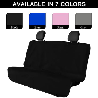 DXNQ Car Towel Seat Cover, Waterproof Sweating Non-Slip Premium Soft Towel Carseat Protector, Universal Machine Washable Car Truck SUV Front Seat Cover for Gym Workout Beach Hiking (Black, Rear) - color: Black, 1pc, Rear