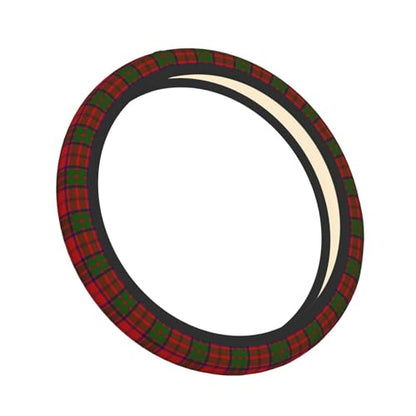 Thickened Elastic Steering Wheel Cover, Grant Tartan red Green Plaid Ultra, Soft, Breathable, Fit for Cars, SUVs, Trucks, Stylish Comfortable Grip - color: Grant Tartan Red Green Plaid