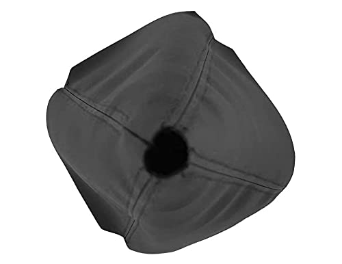 Universal Car Shift Knob Boot Dust Cover, Shift Boot Cover, Made of Pu Leather with Black Seams Red Seams and Blue Seams (Black)