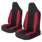 AUTOYOUTH Car Seat Covers - Achieve The Perfect Combination of Style and Protection with Universal Fit for Sedan, Truck, SUV - Black Red - color: Black & Red