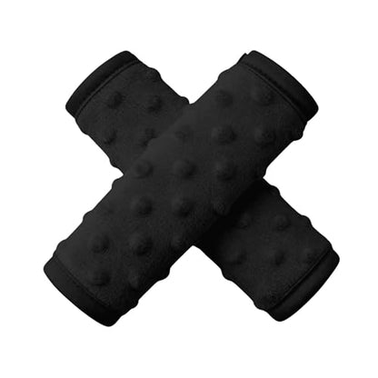 2 Pack Car Seat Strap Pads for Babies, Soft Car Seat Shoulder Strap Covers for Baby Child Kids, Black - color: Black