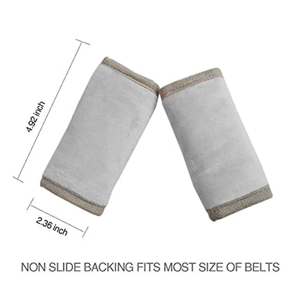 Car Seat Strap Covers for Baby Kids, Seat Belt Covers Strap Pads Cushion for boy Girl, Protect Neck and Shoulder rubbing, Anti-Slip Design, Universal for Stroller/Carrier/Pushchair Grey - color: Solid Grey