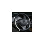 Steering Wheel Cover Black White, Carbon Fiber Car Steering Wheel Covers with Coasters Universal 14.5-15 inch Leather Microfiber Breathable Anti-Slip Steering Wheel Accessories Set - color: White, size: Medium