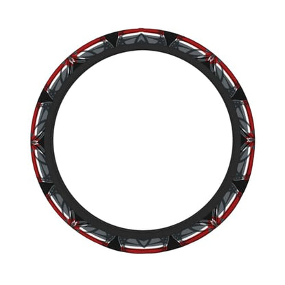 Butterfly Kenyan Flag Breathable Neoprene Steering Wheel Cover - Anti-Slip Floral Design Universal Fit for Cars/Trucks/Suvs (14.5"-15" Inch) - color: Butterfly Kenyan Flag