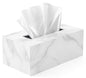 Tissue Box Cover Rectangle - Tissue Box Holder Rectangular - Compatible with Kleenex - Acrylic Marble Bathroom Accessories Decor - size: Rectangle Standard