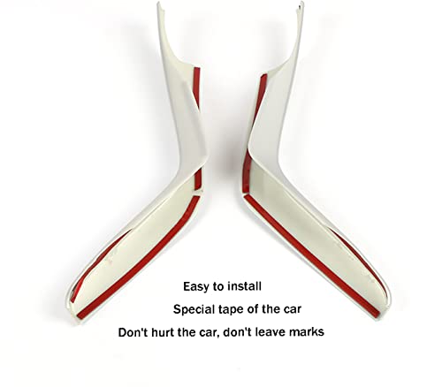Car Accessories Fit for Honda Civic 10th Gen 2016 2017 2018 2019 2020 2021 Interior Side Gear Shift Panel Strips Cover Trim Decals (Red) ABS 2 PCS - color: Red