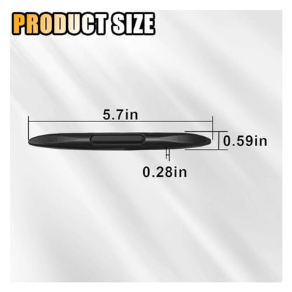 4PCS Car Door Edge Guards Car Side Door Protector, Rearview Anti-Collision Bumper Trim Guard Sticker, Auto Body Self Adhesive Anti-Scratch Strips for SUV Pickup Truck (Black)