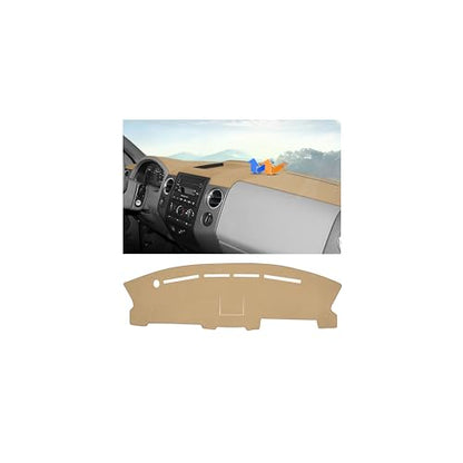 Autorder Beige Dashboard Cover Mat for Ford F150 F-150 2004-2008 Accessories Dash Cover Upgrade Polyester Dash Mat Sunshade Glare UV Rays Protector - size: 2004-2008 F150 (Beige)