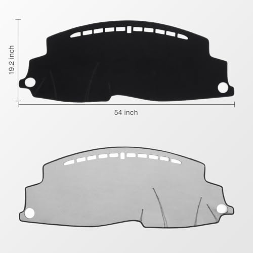 KUST Black Dash Cover for Honda HR-V HRV 2016-2021 2022 Dashboard Cover Non-Slip Center Console Dash Cover Interior for Honda HR-V HRV Accessories Custom Fit Dash Mat Sunshade Windshield Glare - size: 54''×19.2'' (Honda HR-V 16-22)